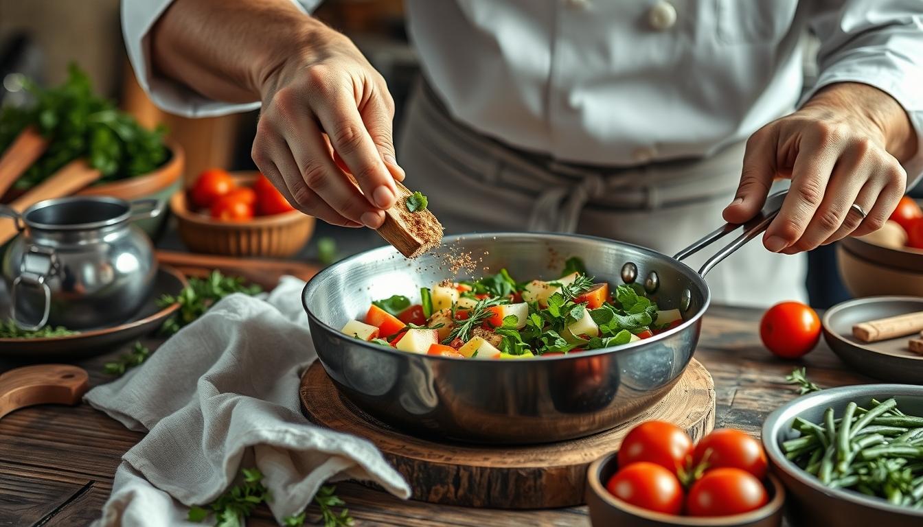 Measured baking ingredients prepared on a counter